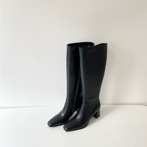 THE ROW Square Toe Knee High Boot (Women) - Picture 1 of 7